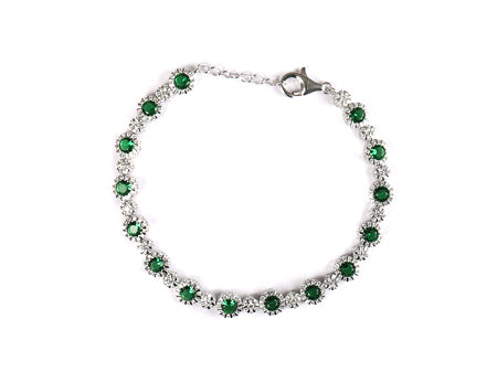 A Emerald Cubic Zirconia Bracelet