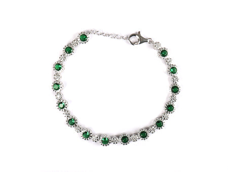 A Emerald Cubic Zirconia Bracelet