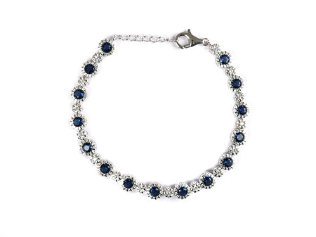 A Sapphire Cubic Zirconia Bracelet