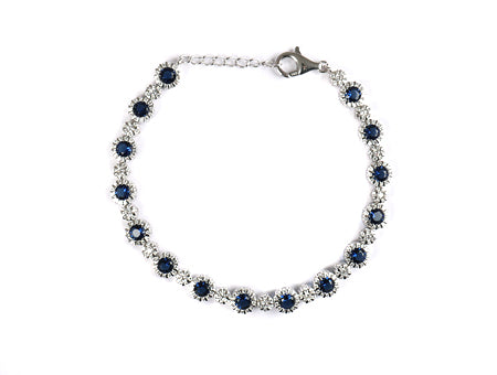 A Sapphire Cubic Zirconia Bracelet
