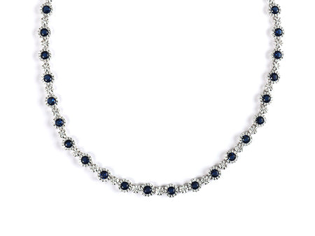 Sapphire Cubic Zirconia Necklace