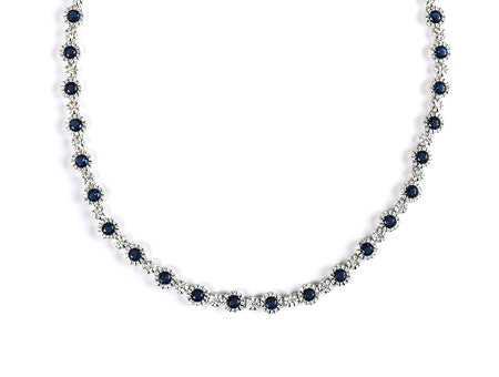 Sapphire Cubic Zirconia Necklace