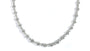 White Cubic Zirconia Silver Necklace