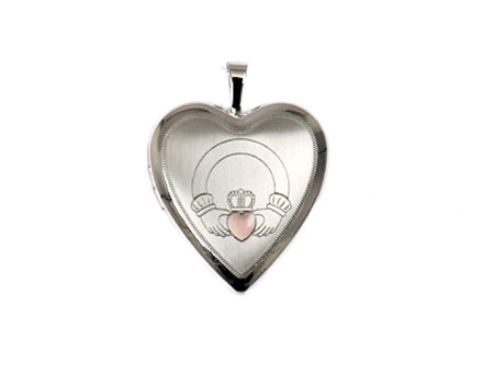 Silver Claddagh Locket