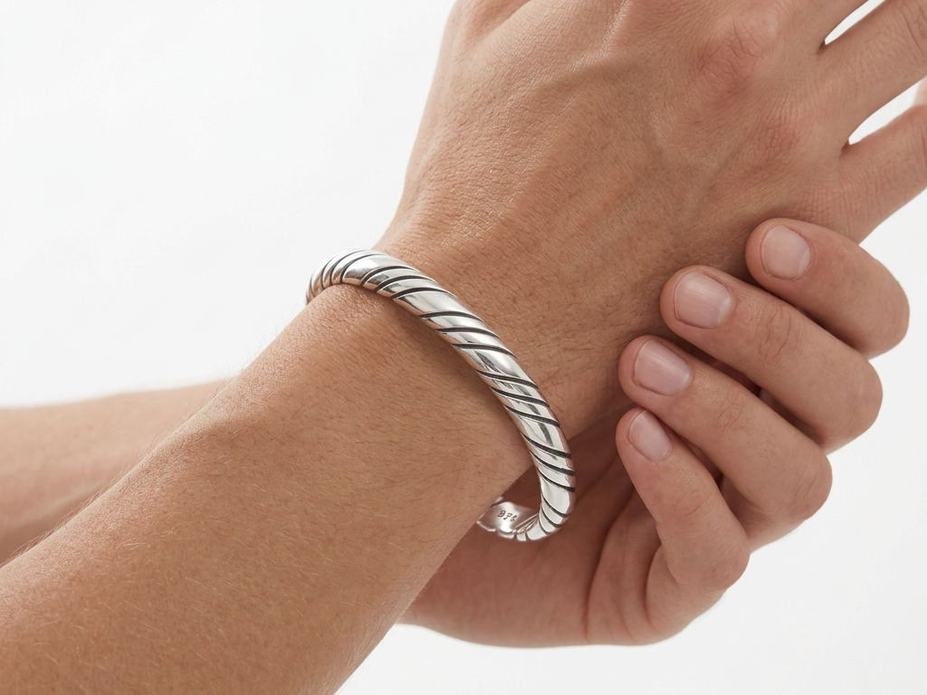 Silver Cuff Design Bangle