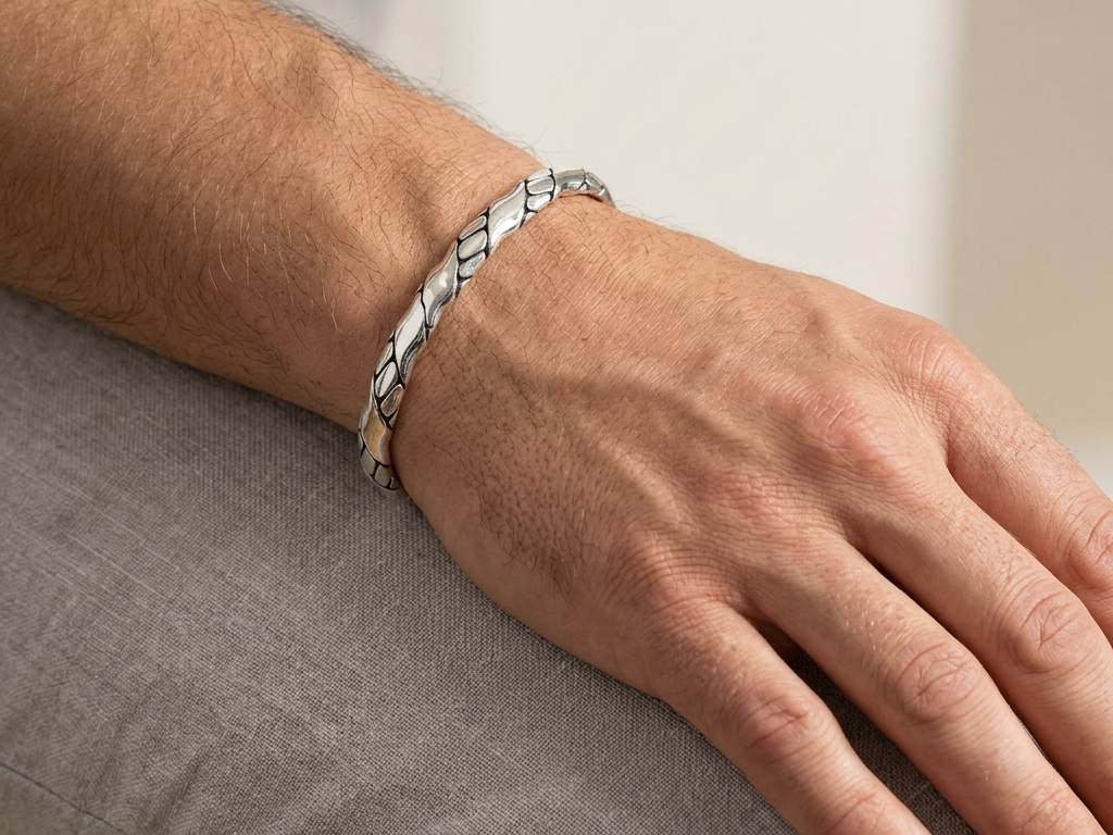 Silver Cuff Design Bangle