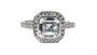 White Cubic Zirconia Ring.