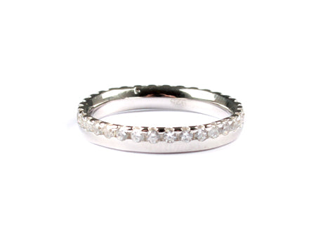 A White Cubic Zirconia Ring