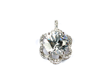 A Silver with White Pendant