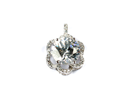 A Silver with White Pendant
