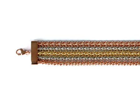 Silver with Multi Gold Plated Bracelet