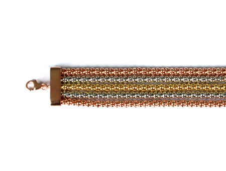 Silver with Multi Gold Plated Bracelet