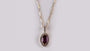 9 CT Yellow Gold Amethyst Necklace
