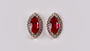 9 CT White Gold Earring.