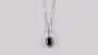 9 CT White Gold Sapphire Necklace