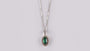 9 CT White Gold Emerald Necklace