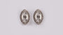 9 CT White Gold Earring.