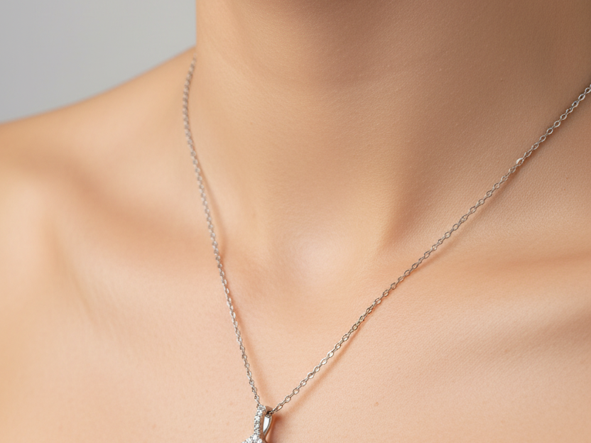 9 CT White Gold Necklace