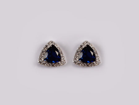 9 CT White Gold Earring.