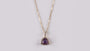 9 CT Yellow Gold Amethyst Necklace