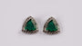 9 CT White Gold Earring.