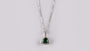 9 CT White Gold Emerald Necklace