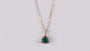 9 CT Yellow Gold Emerald Necklace