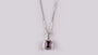 9 CT White Gold Amethyst Necklace