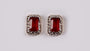 9 CT White Gold Earring.