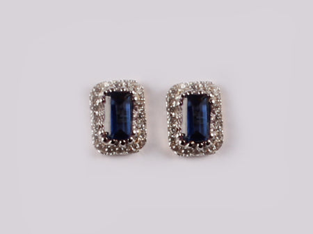9 CT White Gold Earring.