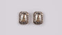 9 CT White Gold Earring.
