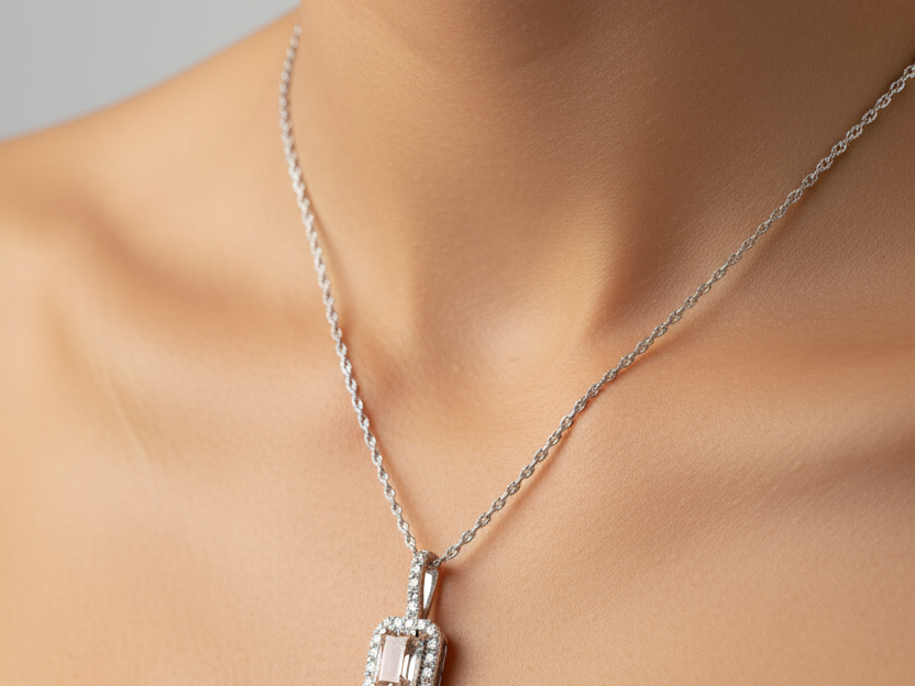 9 CT White Gold Necklace