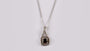 9 CT White Gold Garnet Necklace