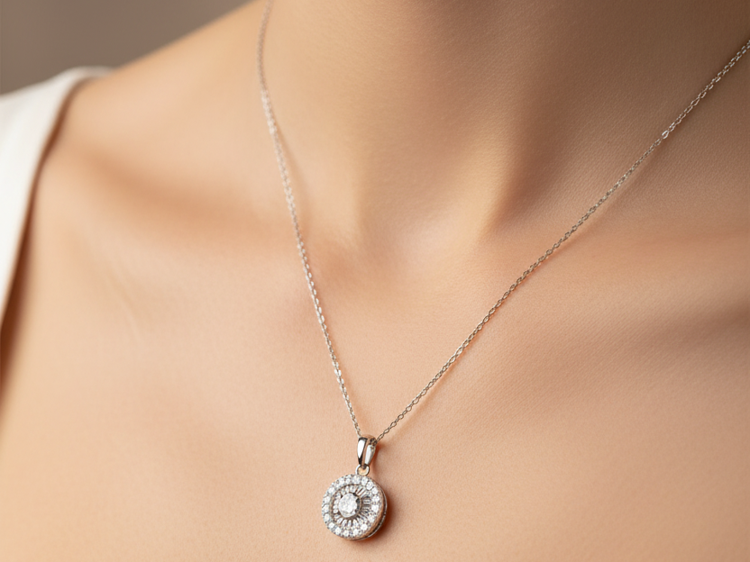 9 CT White Gold Necklace
