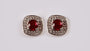 9 CT White Gold Earring.