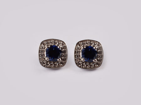 9 CT White Gold Earring.