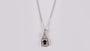 9 CT White Gold Sapphire Necklace