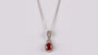 9 CT White Gold Ruby Necklace