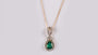 9 CT Yellow Gold Emerald Necklace