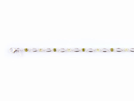 Peridot Cubic Zirconia Bracelet