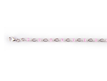 Pink Cubic Zirconia Bracelet