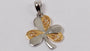 Shamrock Pendant with Yellow Gold Plating
