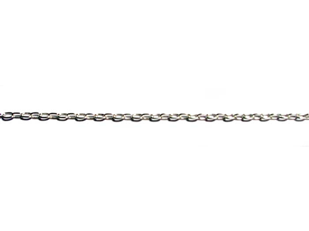 SILVER LIGHTWEIGHT RODIUM TRACE CHAIN MED WEIGHT