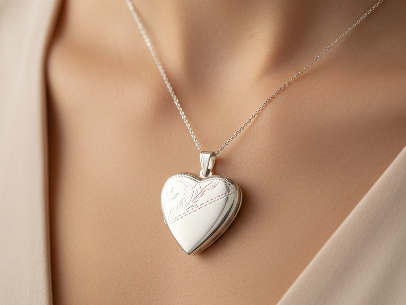 Silver Heart Locket