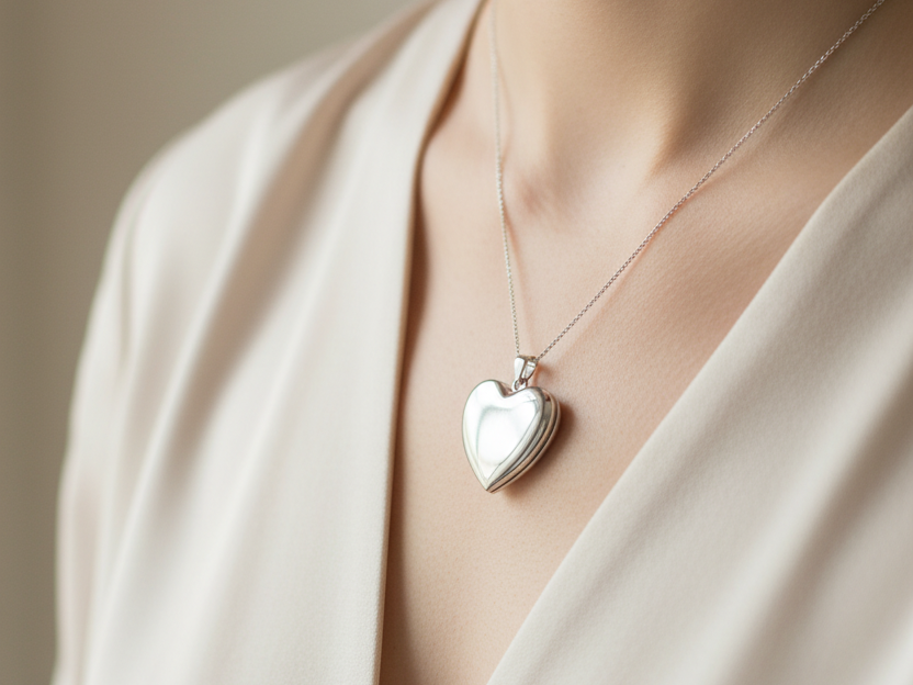 Silver Heart Locket
