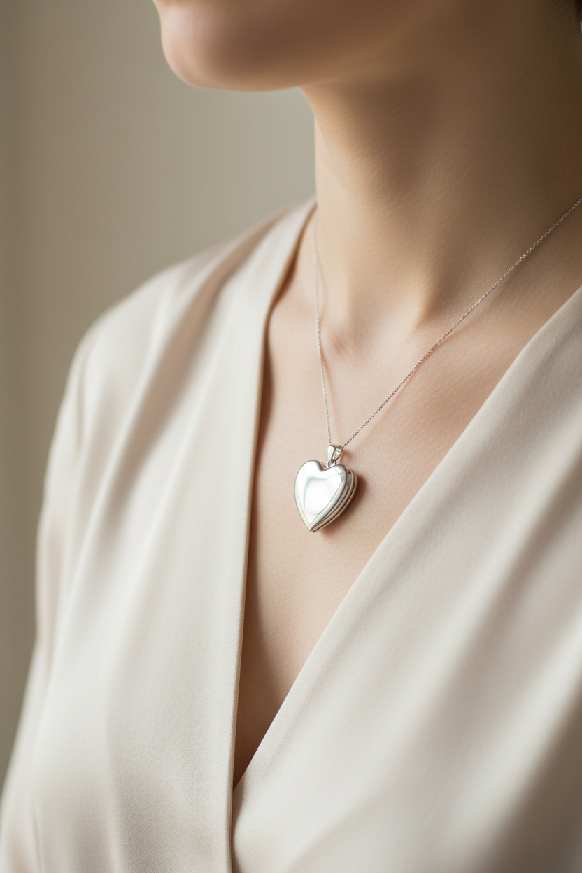 Silver Heart Locket