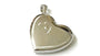 Silver Heart Cz Locket