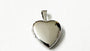 12mm Plain Heart Silver Locket