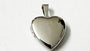 16mm Plain Heart Silver Locket