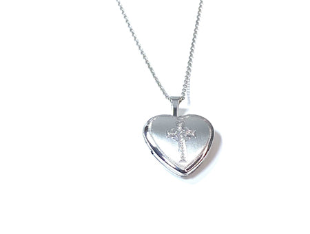 Holy Communion/Confirmation  Cross Locket Chained And Boxed.